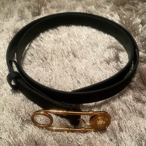 Versace Medusa Safety Pin Belt